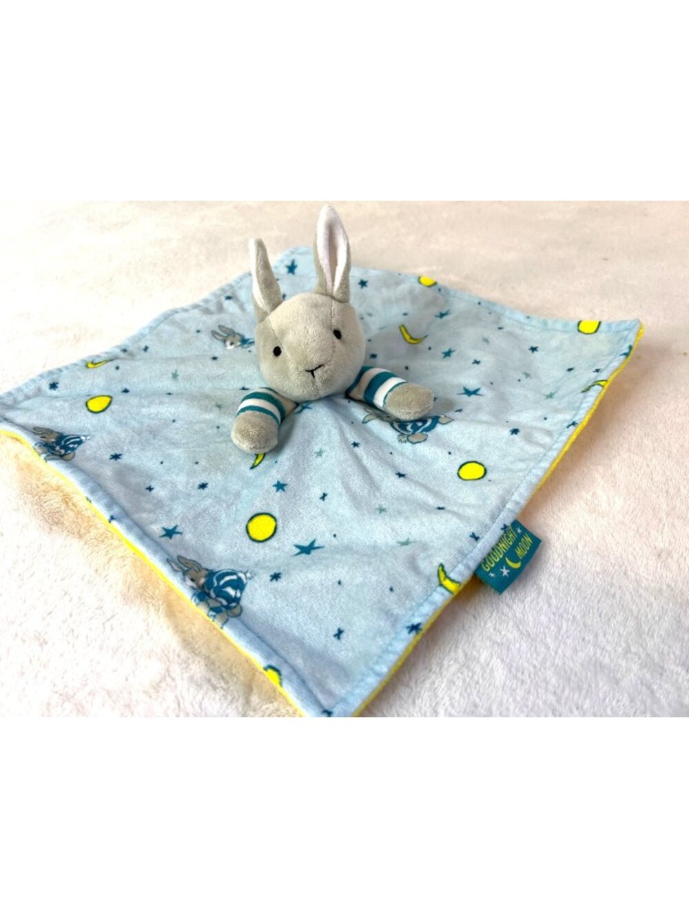Goodnight Moon Baby Security Blanket Bunny Rabbit Lovey